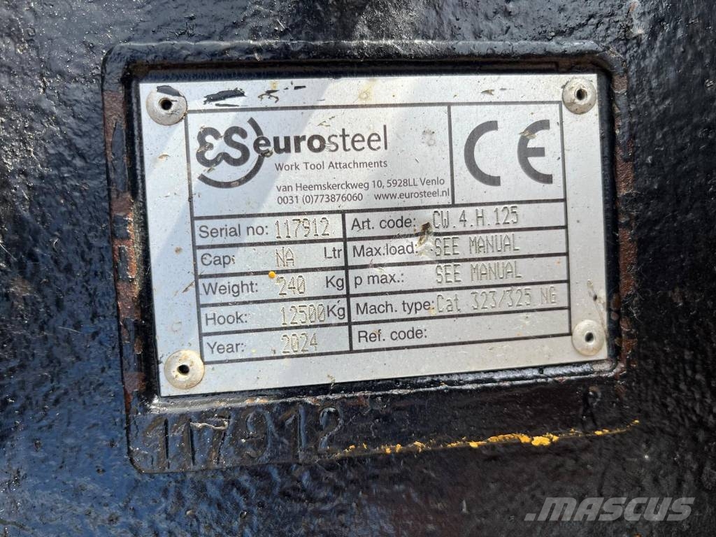 Eurosteel CW40 CAT B linkage quick coupler Snelkoppelingen