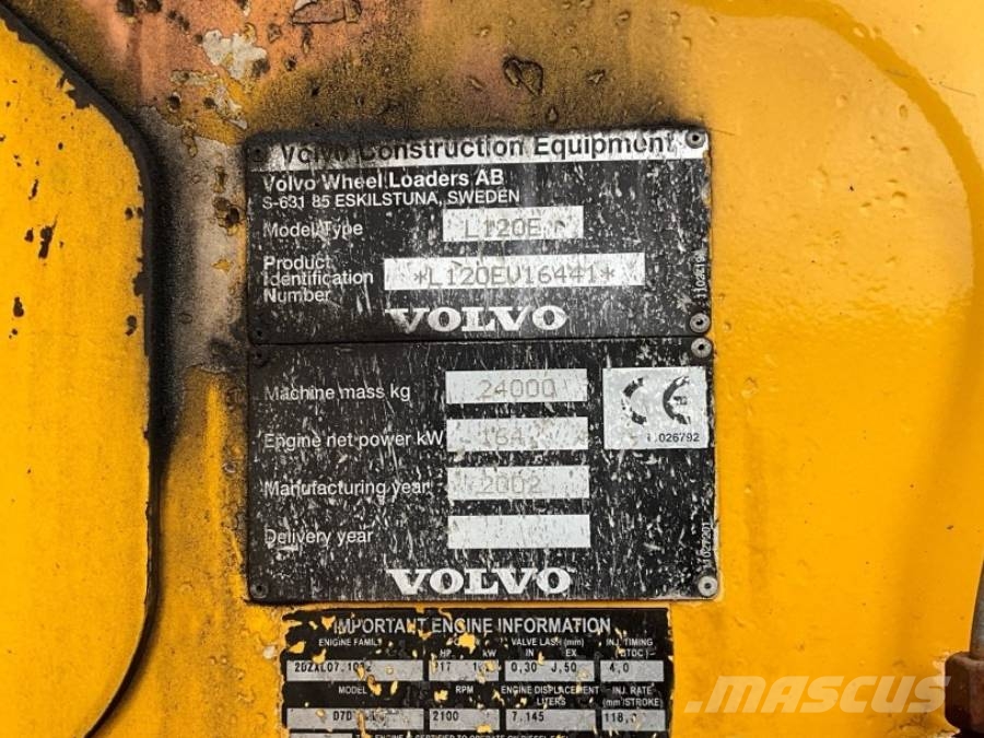 Volvo L 120 E Cargadoras sobre ruedas