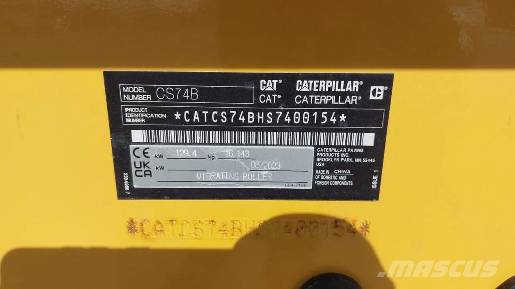 CAT CS74B Other rollers