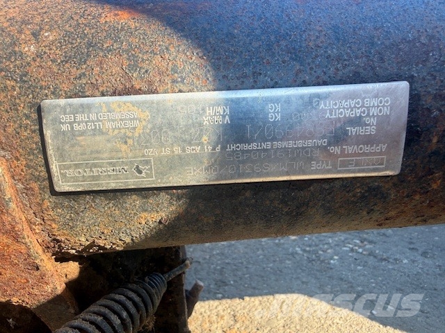 Doppstadt AK 530 USED AXLES Drobilice za drvo / čiperi