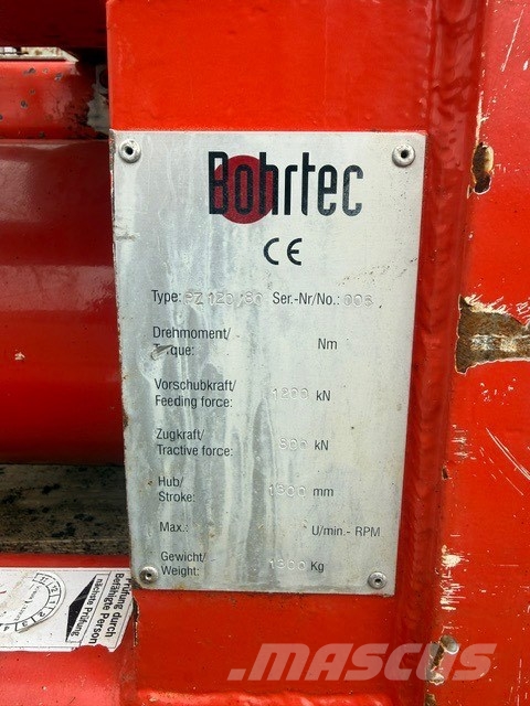 Bohr BOHRTEC PZ-120/80, Stationary Drilling Preassure 钻孔机械设备配件
