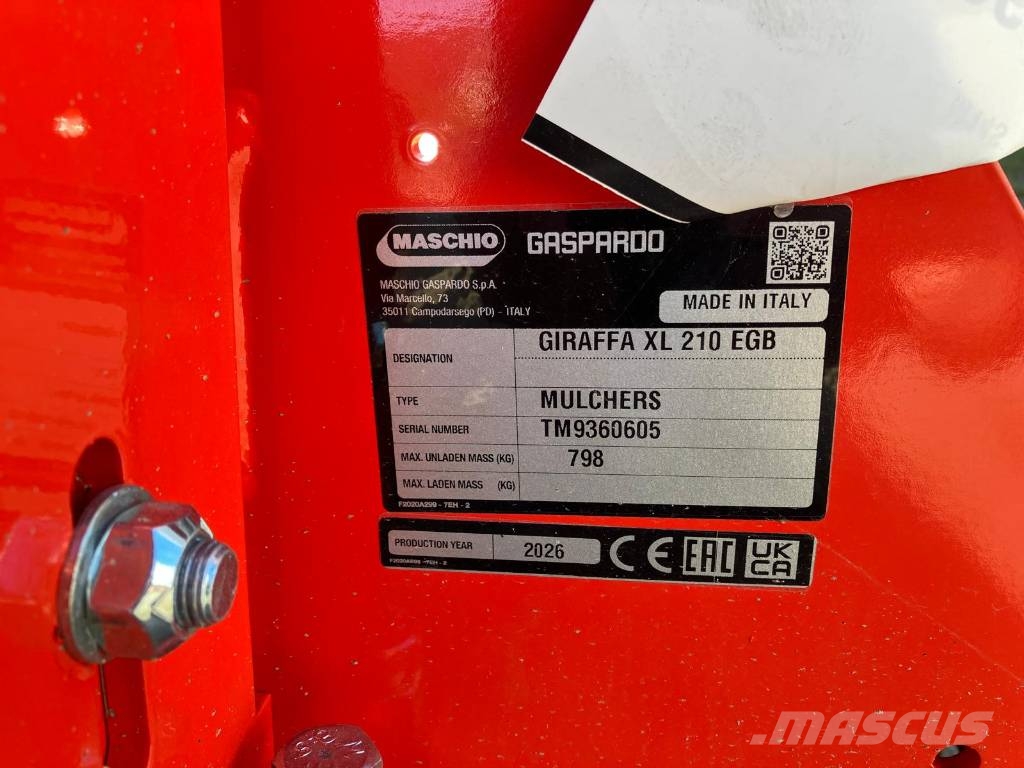 Maschio Giraffa 210XL HD Klepelmaaiers