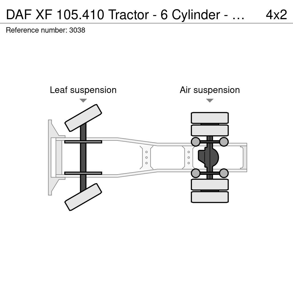 DAF XF 105.410 Tractor - 6 Cylinder - Euro 5 - Full Sp 트랙터 유닛
