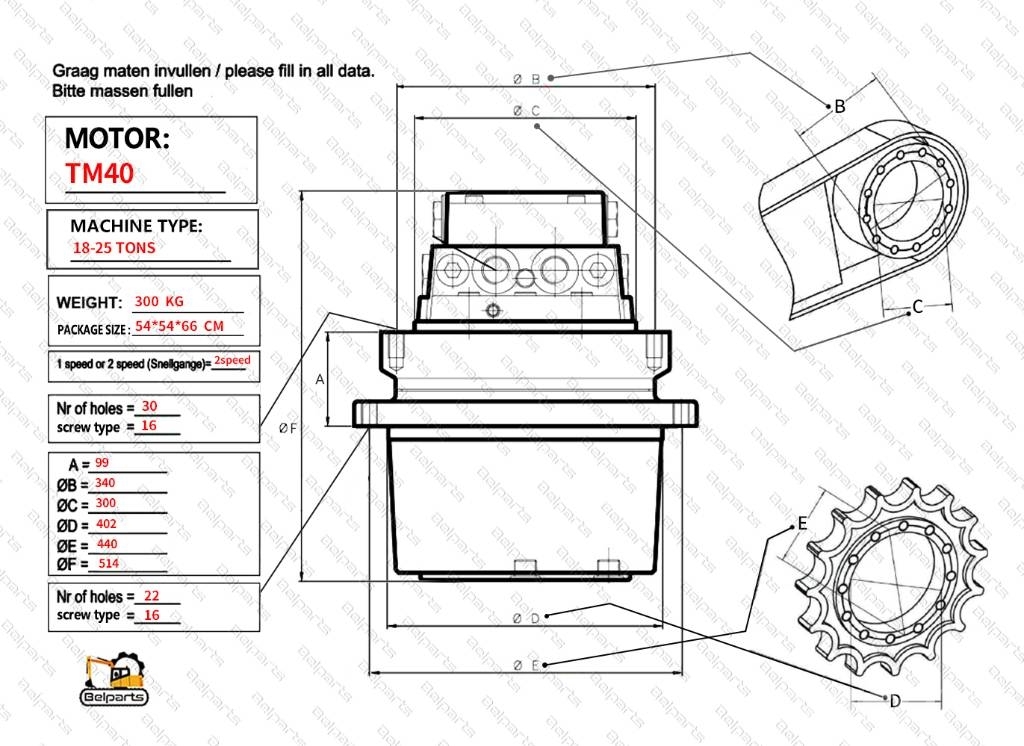 Doosan DH200-5 DX200-7 DH220-5 DH220-7 DH225 Final Drive Transmisiones