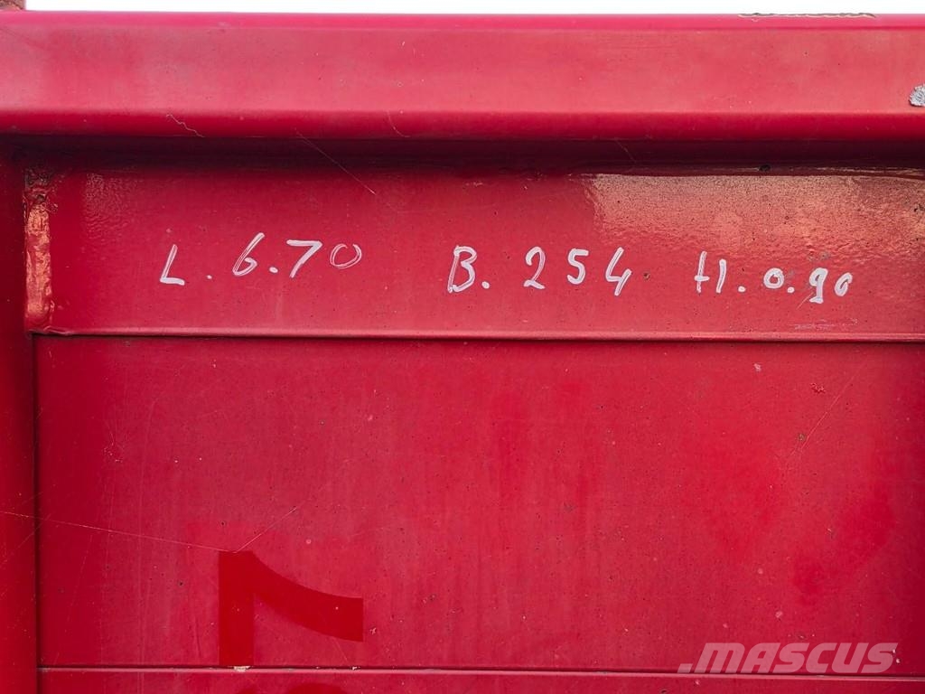 Nooteboom FELLECHNER MP22-S18 container trailer, with stakes Tieflader