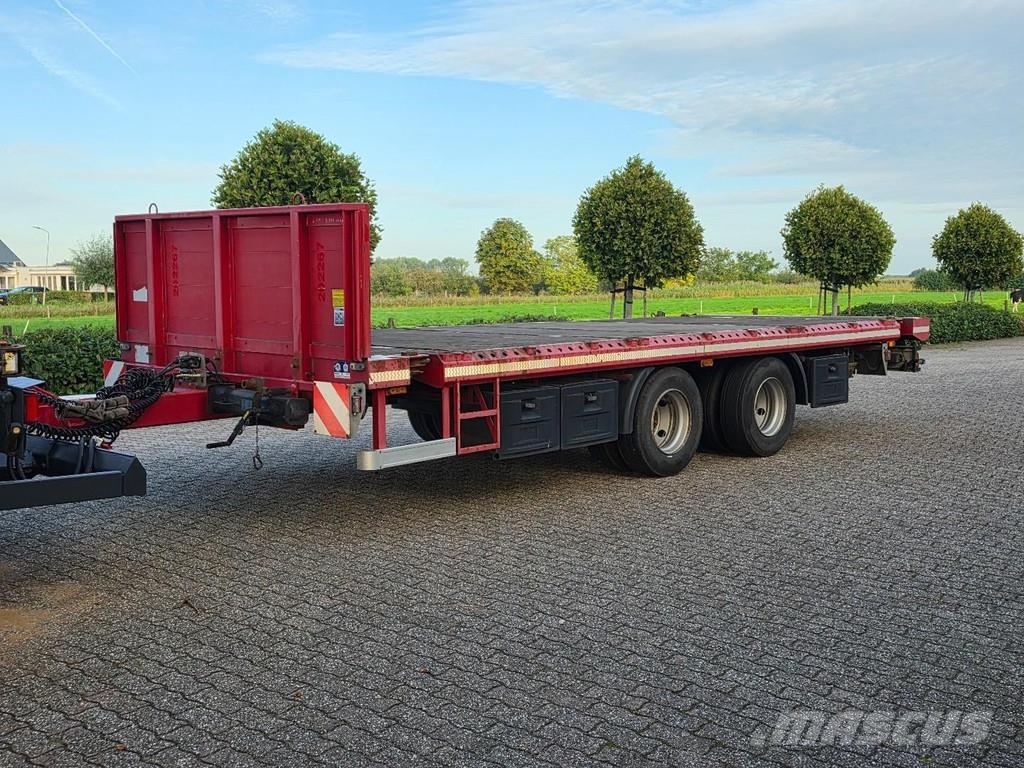 Nooteboom FELLECHNER MP22-S18 container trailer, with stakes Tieflader