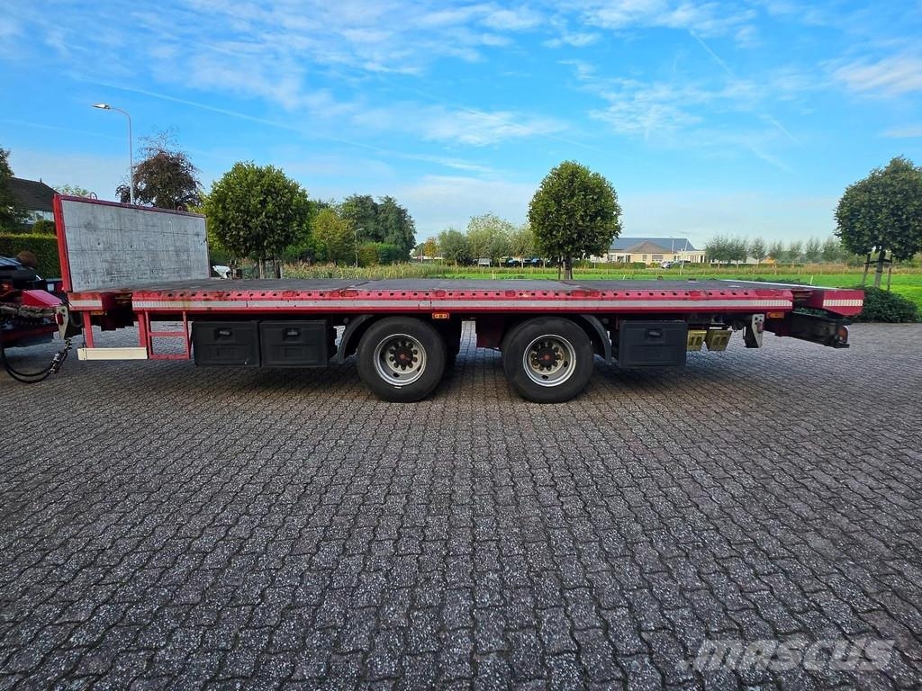 Nooteboom FELLECHNER MP22-S18 container trailer, with stakes Tieflader