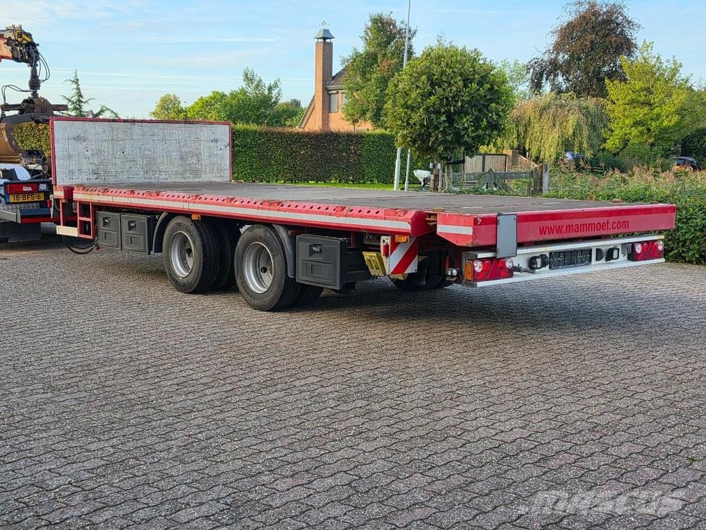Nooteboom FELLECHNER MP22-S18 container trailer, with stakes Tieflader