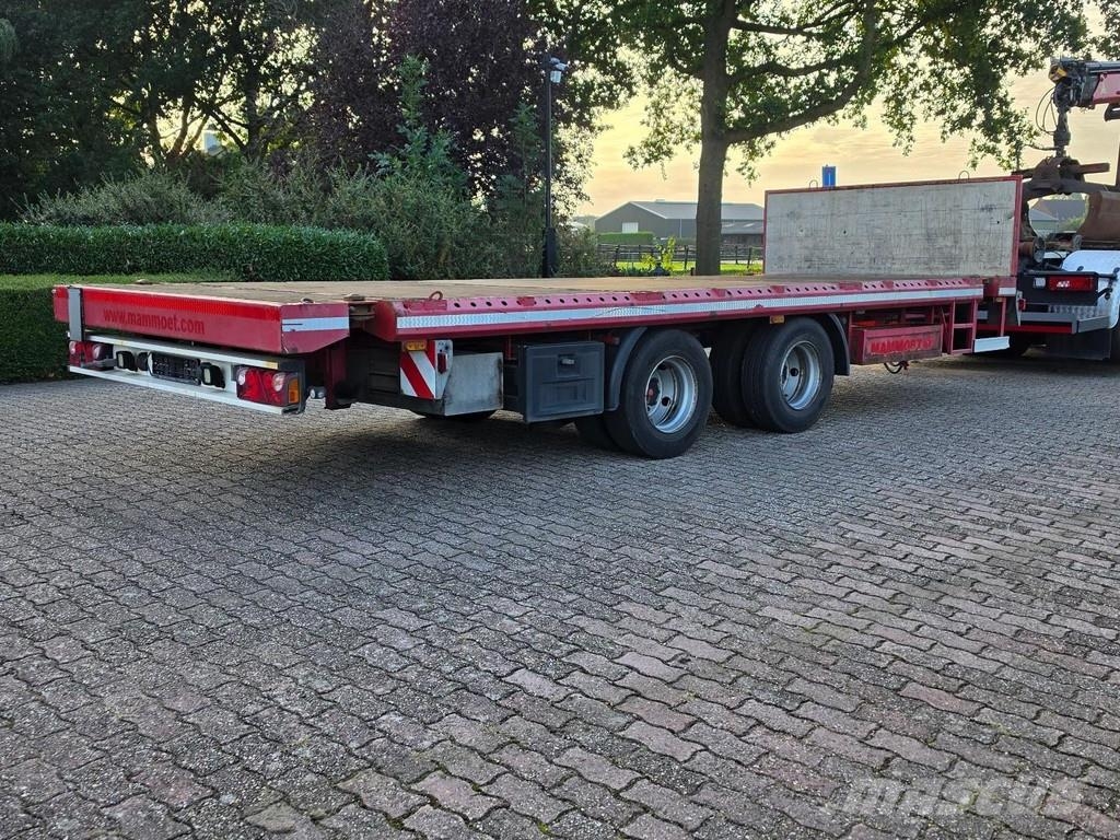 Nooteboom FELLECHNER MP22-S18 container trailer, with stakes Tieflader