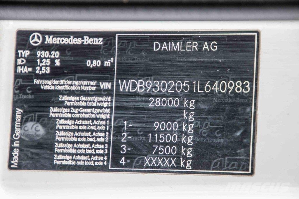 Mercedes-Benz ACTROS 2544-MP3+MAGYAR INOX18.200L+17.700L/2X6COMP Tankwagen