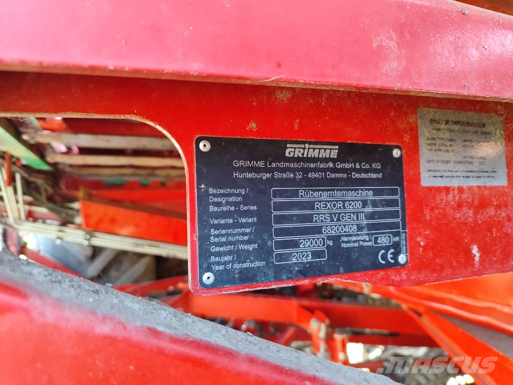 Grimme Rexor 6200 حصادات بنجر