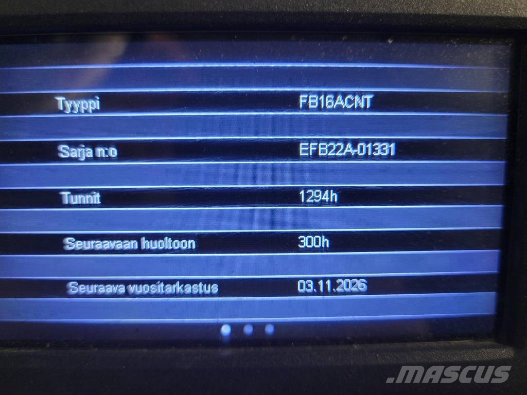 Mitsubishi FB 16 ACNT Elektriskie autoiekrāvēji