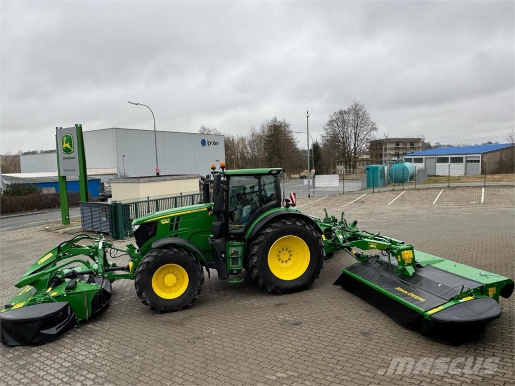 John Deere R990R + F310R Maaikneuzers