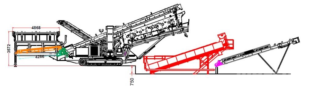 Fabo FTS 15-60 INSTALLATION DE CRIBLAGE SUR CHENILLES Cribas