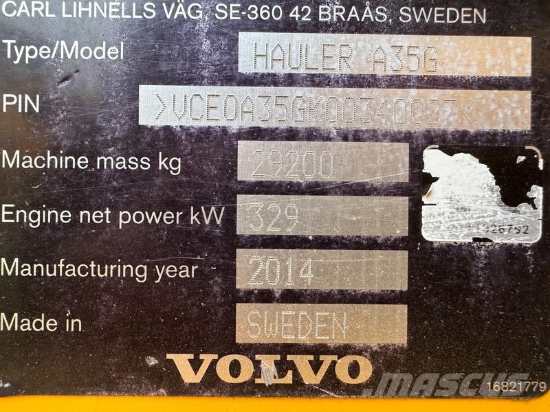 Volvo A 35 G Terrængående lastbiler
