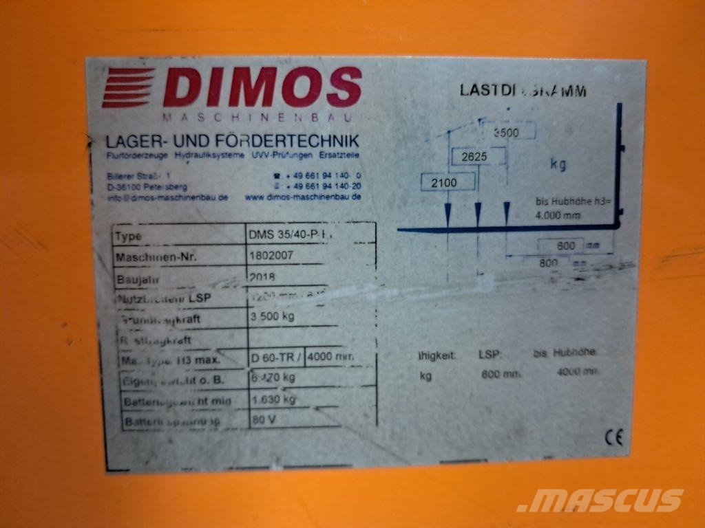 Dimos DMS 35/40 P-PL Külglaadurid