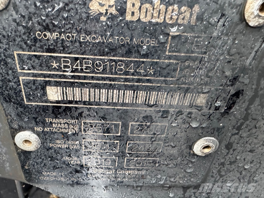 Bobcat E 27z Minigraafmachines < 7t