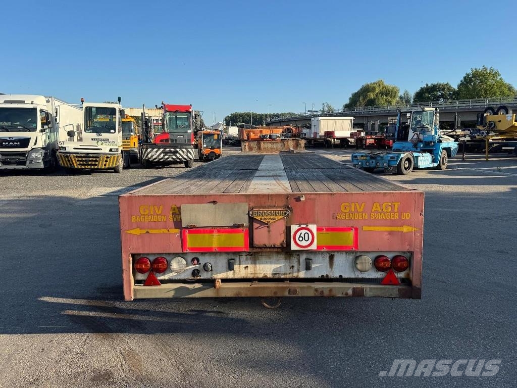 Broshuis 3AOU-48 3 AXLE - SAF - EXTENDABLE نصف مقطورات مسطحة / مفصلية الجوانب