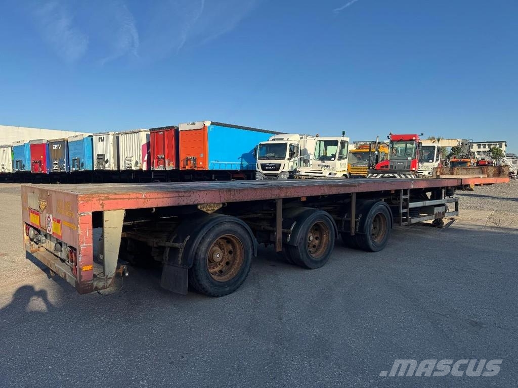 Broshuis 3AOU-48 3 AXLE - SAF - EXTENDABLE نصف مقطورات مسطحة / مفصلية الجوانب