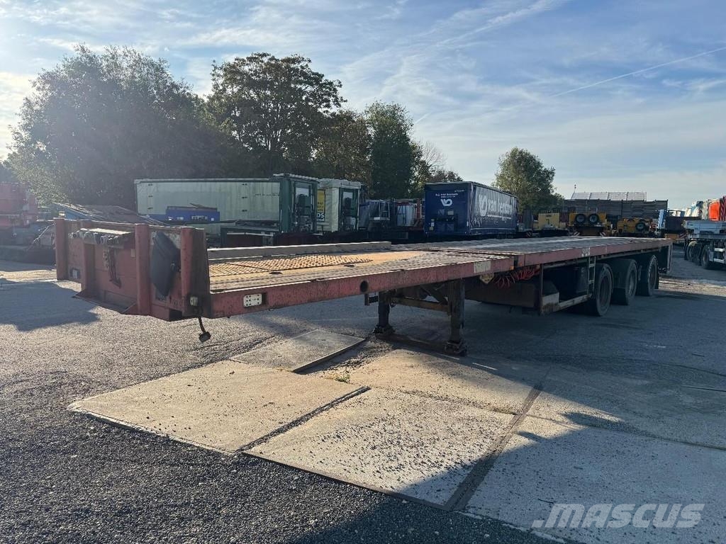 Broshuis 3AOU-48 3 AXLE - SAF - EXTENDABLE نصف مقطورات مسطحة / مفصلية الجوانب