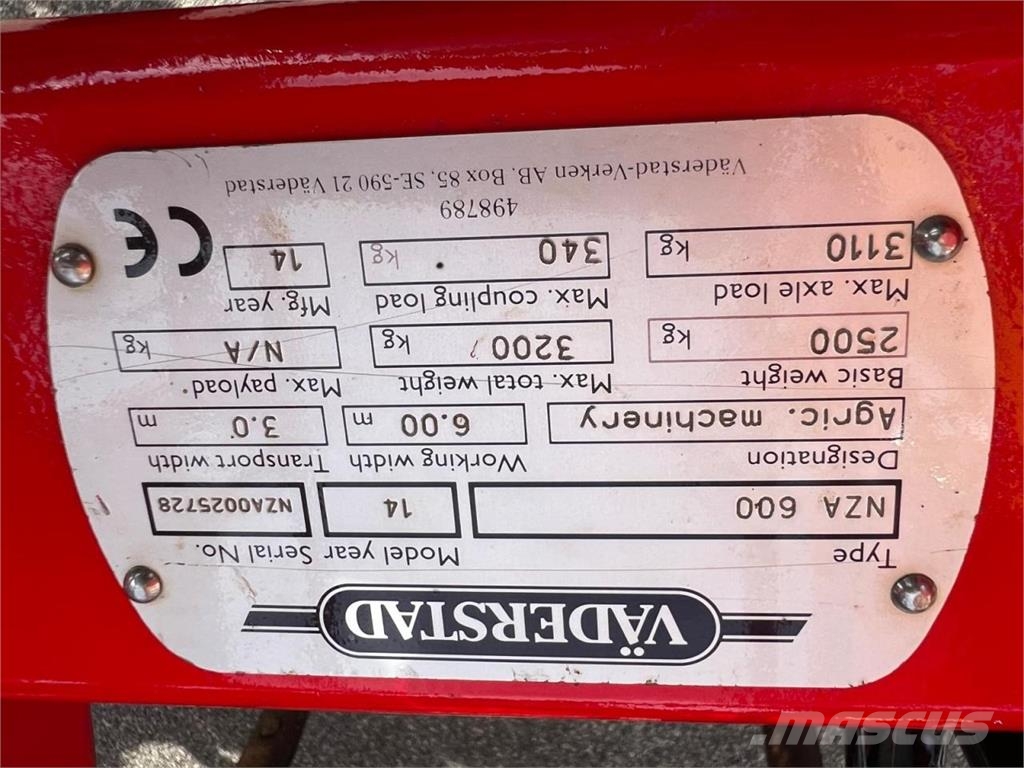 Väderstad NZA 600 Kombinované sejačky