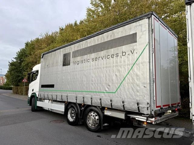 Scania R500 6x2/Retarder/Eu6d/Edscha/LBW カーテンサイダートラック