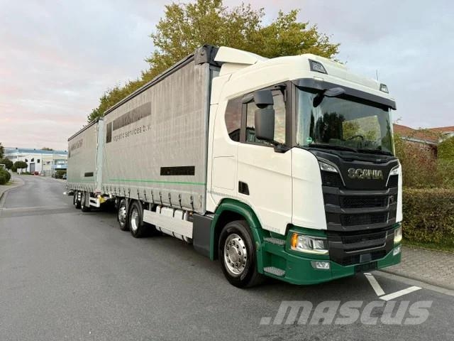 Scania R500 6x2/Retarder/Eu6d/Edscha/LBW カーテンサイダートラック