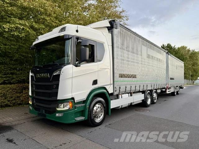 Scania R500 6x2/Retarder/Eu6d/Edscha/LBW カーテンサイダートラック