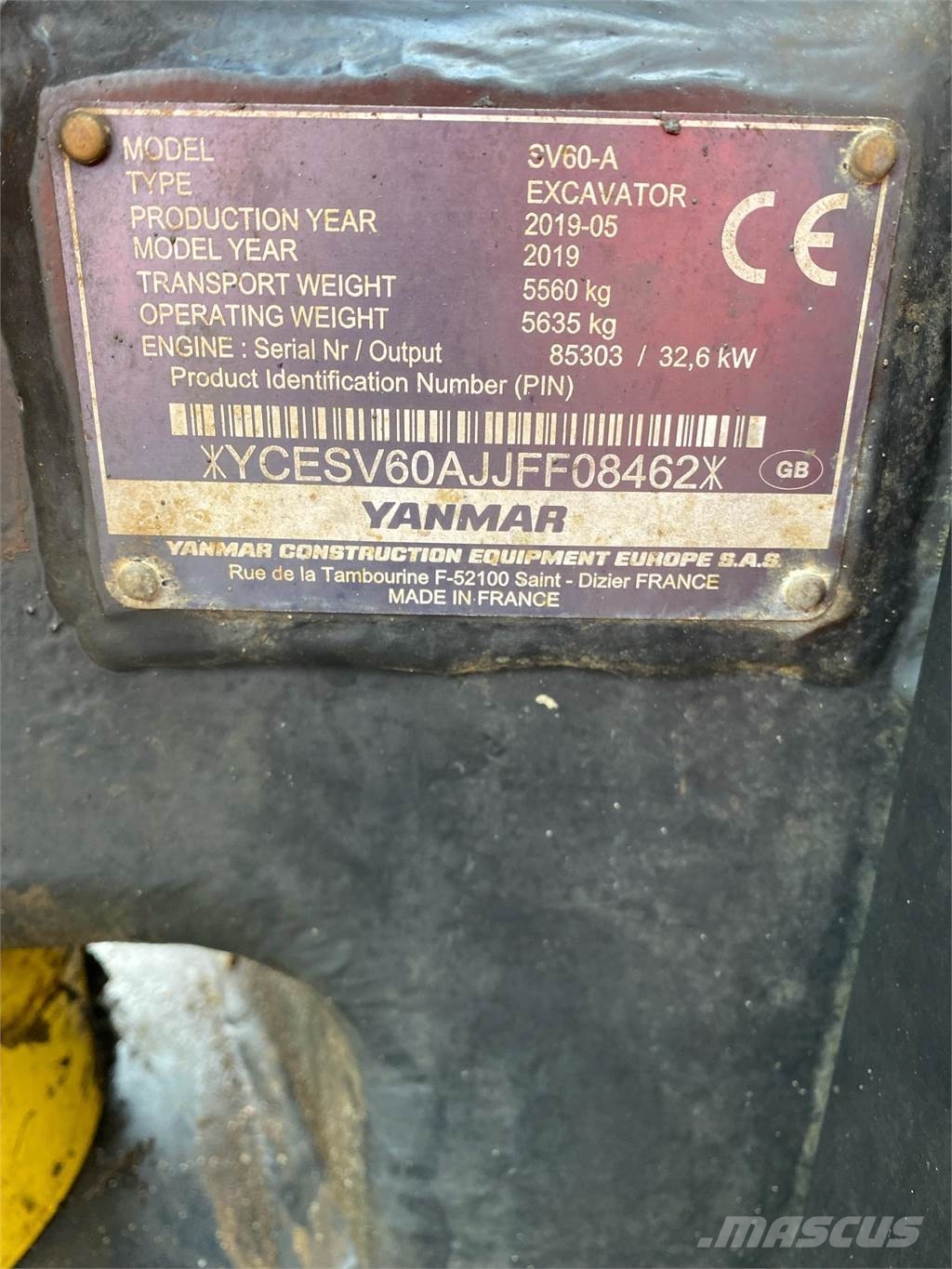 Yanmar SV60 Mini bageri < 7t