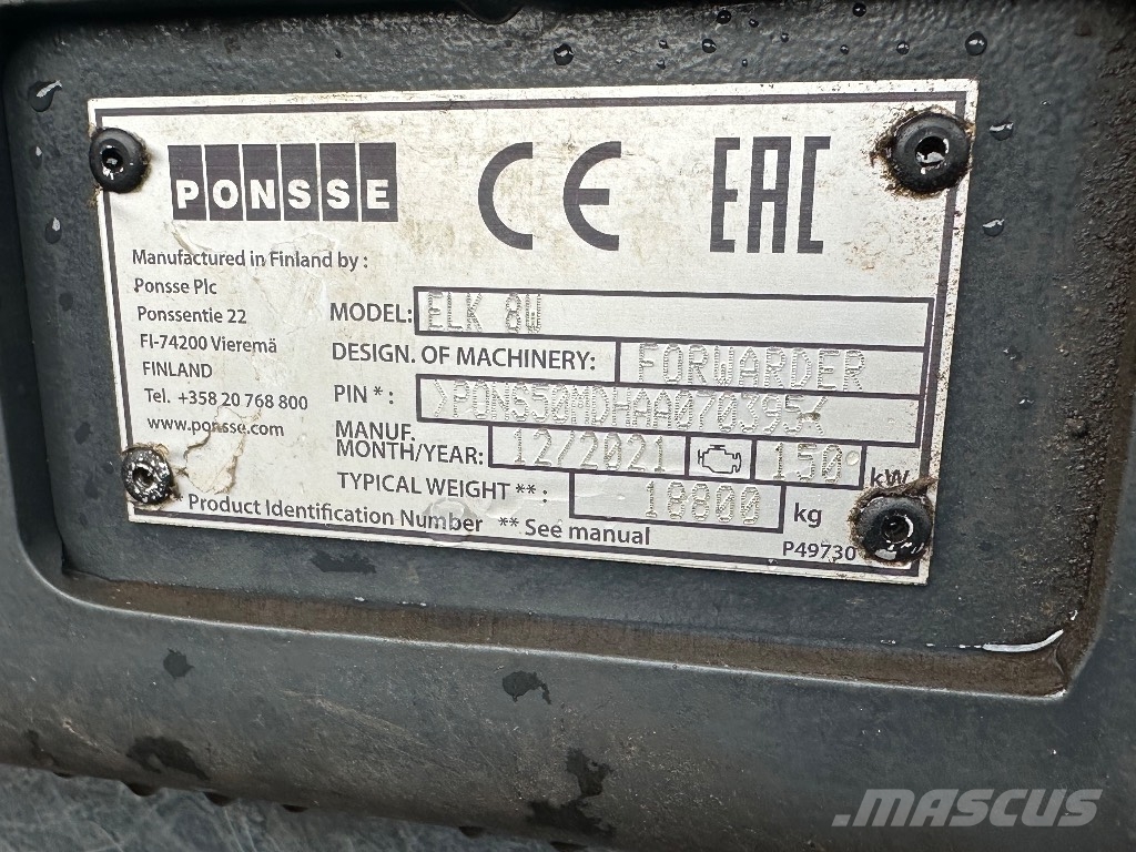 Ponsse Elk 8W Forvarderi