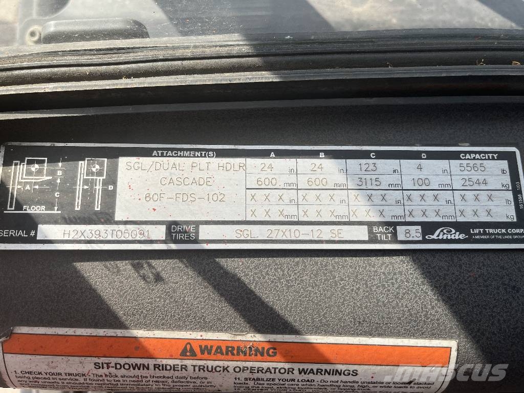 Linde H 35 T /393/ V-4286 IO Plinski viljuškari