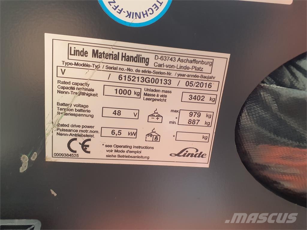 Linde V48 Orderpicker voor hoog niveau