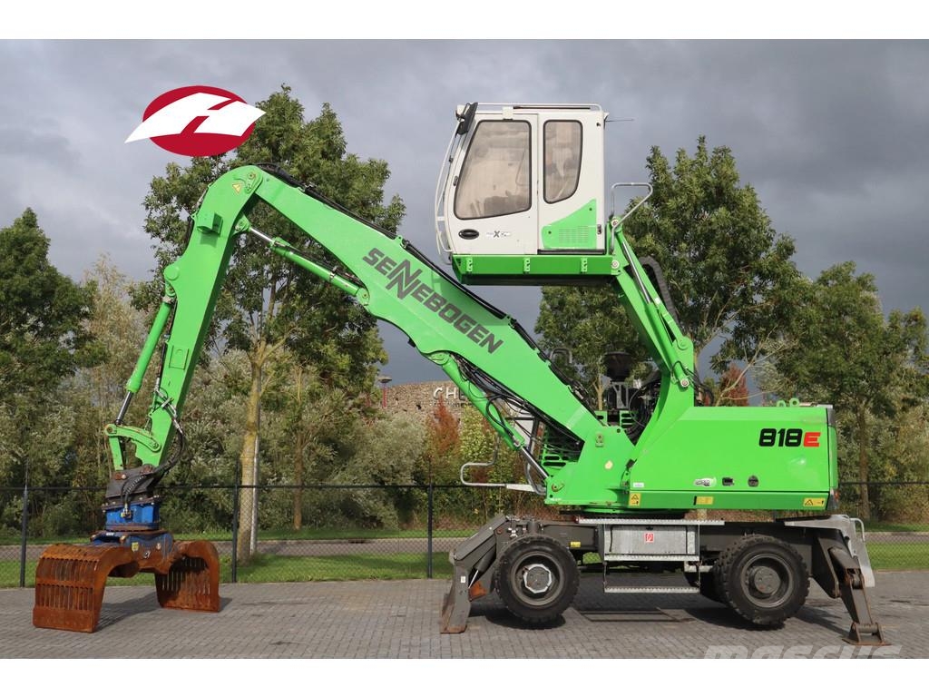 Sennebogen 818 ME | SORTING GRAB | BLADE + OUTRIGGERS Escavatori gommati