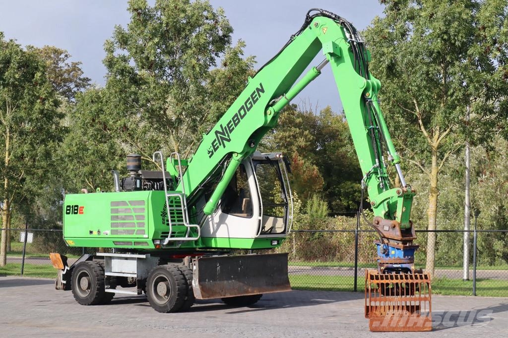Sennebogen 818 ME | SORTING GRAB | BLADE + OUTRIGGERS Escavatori gommati