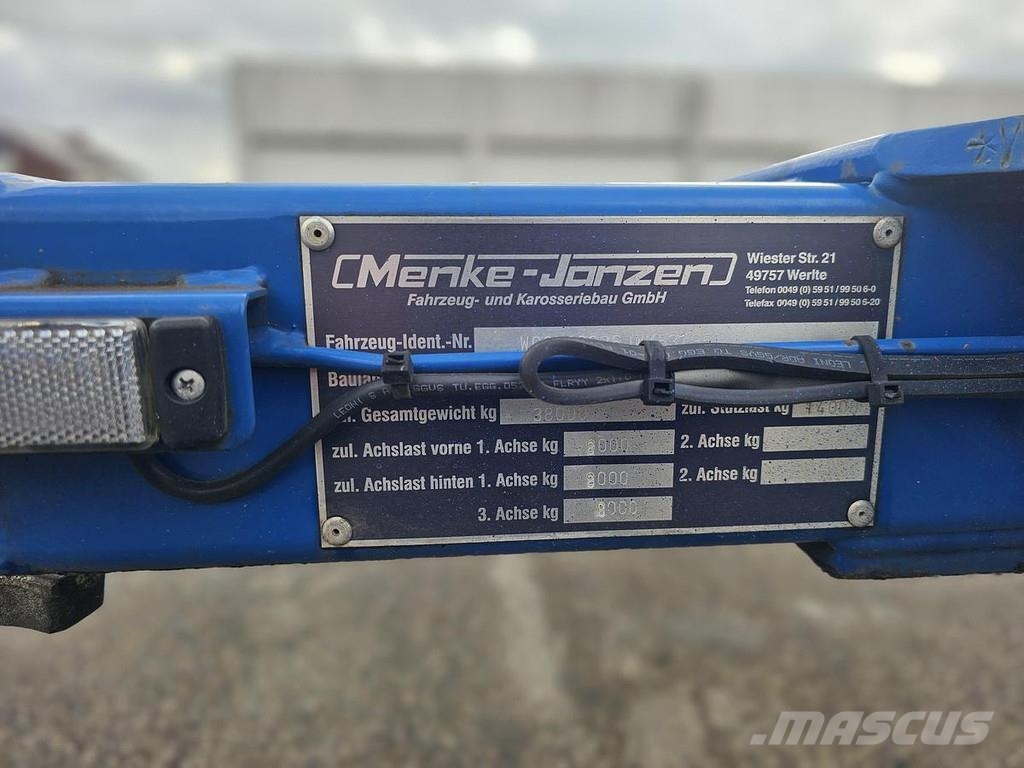 Menke JANZEN 40 FOOT STRAIGHT / 2 X 20/30 FOOT./ BPW DRU Полуприцепы-Контейнеровозы