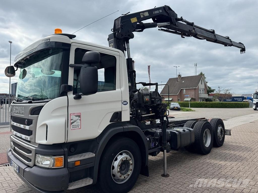 Scania P360 6x2, HIAB 188 E-3, Chassis / Fahrgestell Kranen voor alle terreinen
