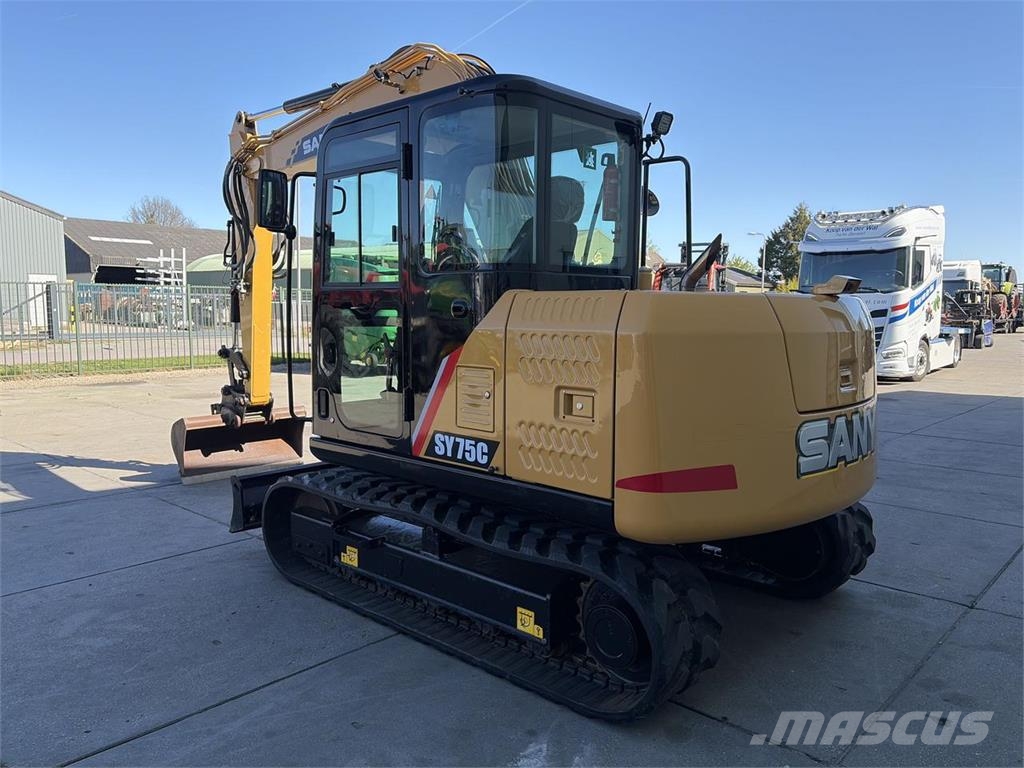 Sany SY75C Escavadoras Midi 7t - 12t