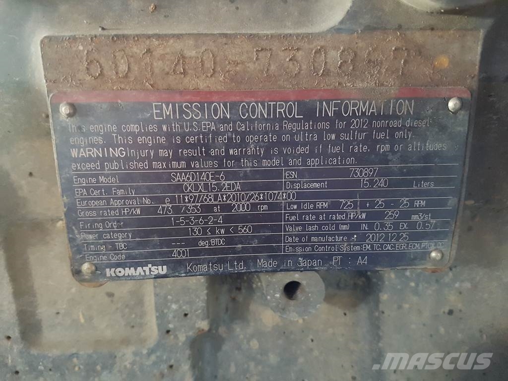 Komatsu SAA6D140E-6 FOR PARTS Motores