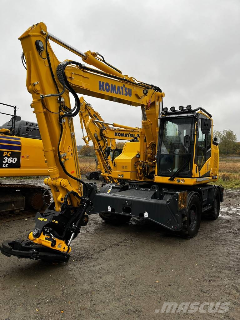 Komatsu PW 198-11 Hjulgrävare DEMO Ekskavatori uz riteņiem
