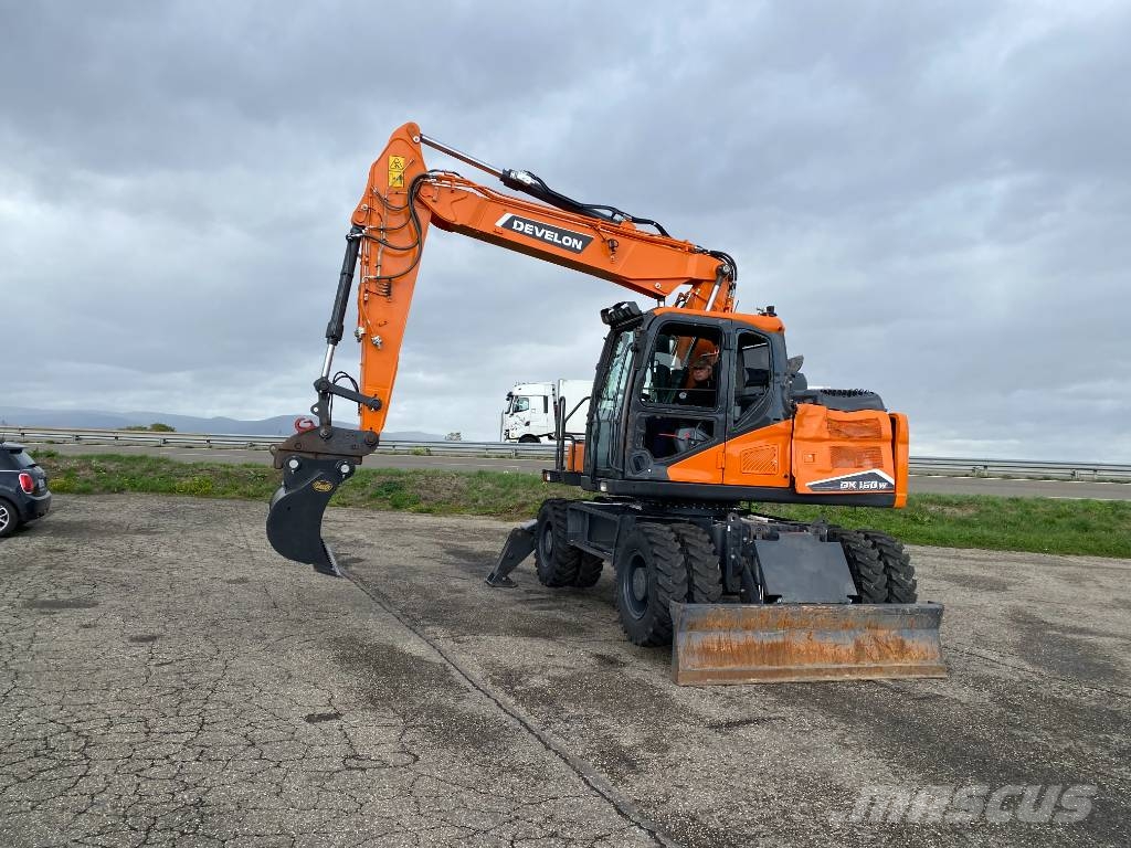 Develon DX160W-7K 2026 1er Main endommagée Ratiniai ekskavatoriai