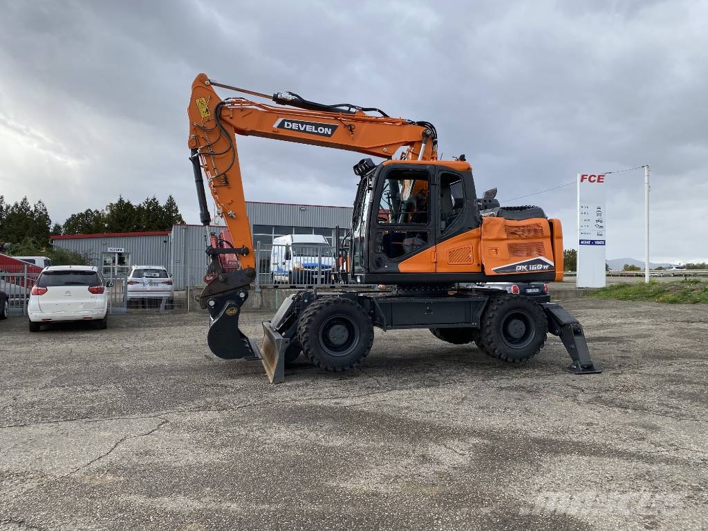 Develon DX160W-7K 2026 1er Main endommagée Ratiniai ekskavatoriai