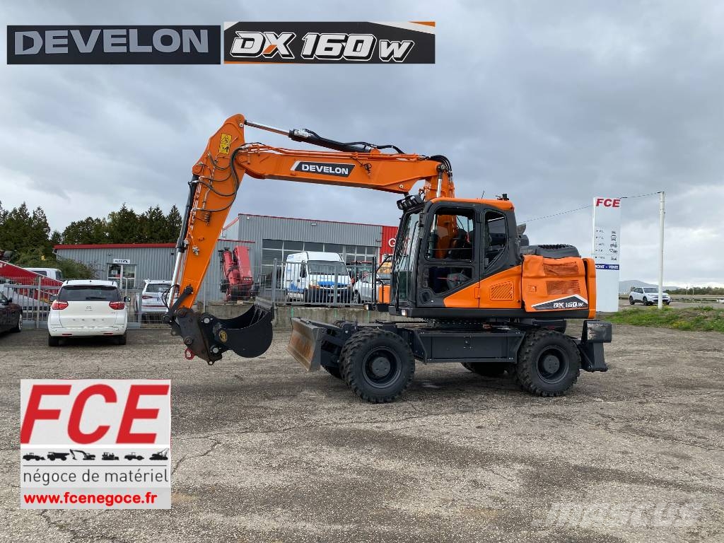 Develon DX160W-7K 2026 1er Main endommagée Ratiniai ekskavatoriai