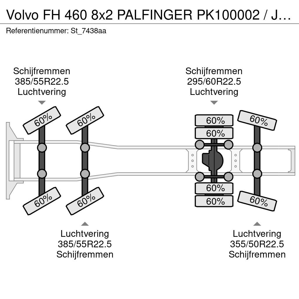 Volvo FH 460 8x2 PALFINGER PK100002 / JIB - LIER / TREKK Trækkere