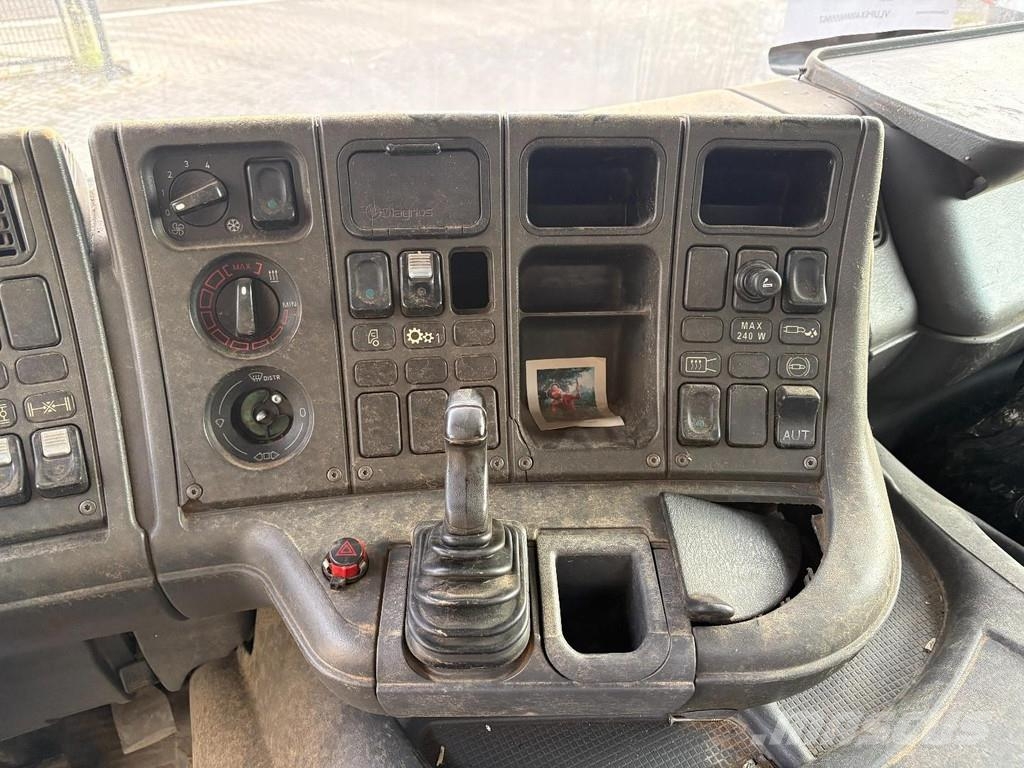 Scania 124 + 3-SIDED TIPPER + 6X4 + LEAF-SPRING + MANUAL Kiperi kamioni