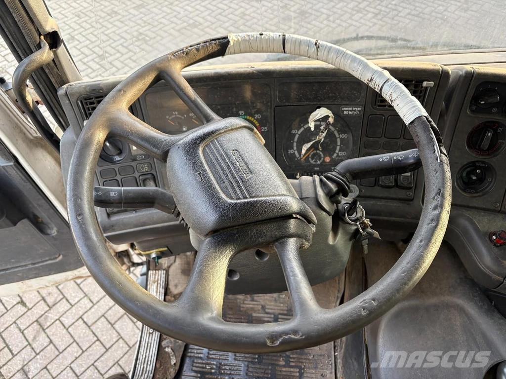 Scania 124 + 3-SIDED TIPPER + 6X4 + LEAF-SPRING + MANUAL Kiperi kamioni
