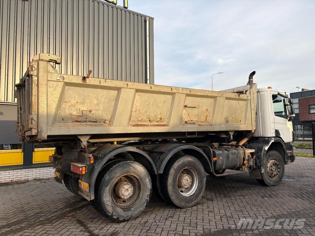 Scania 124 + 3-SIDED TIPPER + 6X4 + LEAF-SPRING + MANUAL Kiperi kamioni