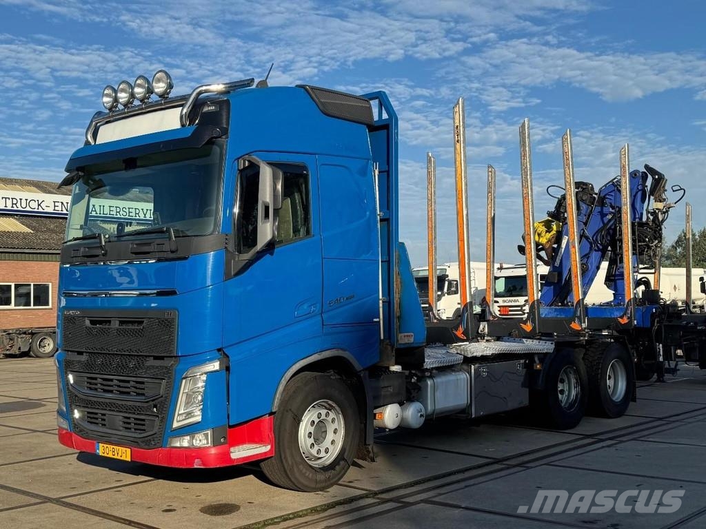 Volvo FH 540 6X4 EURO 6 + LOGLIFT F/165ZT + 2 AXLE HANGE Timber trucks