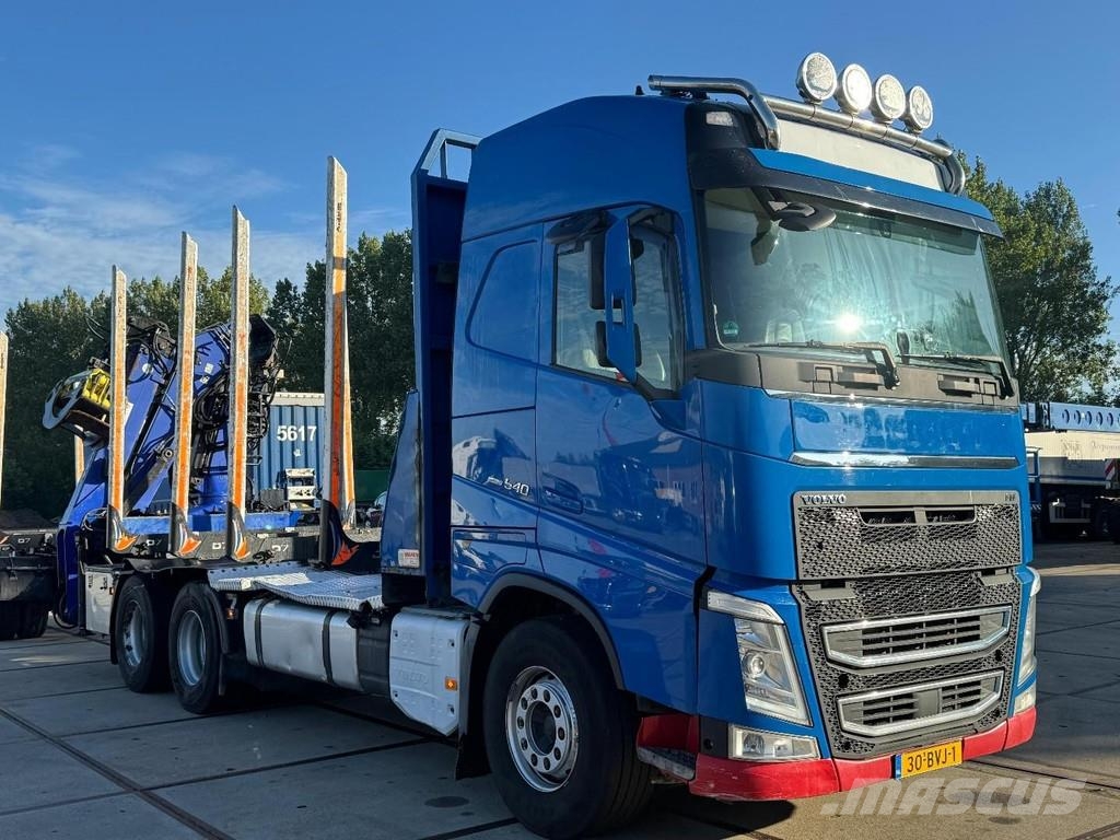 Volvo FH 540 6X4 EURO 6 + LOGLIFT F/165ZT + 2 AXLE HANGE Timber trucks