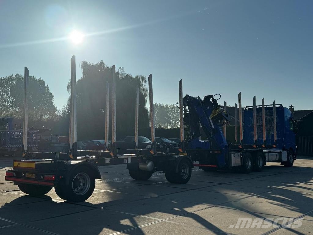 Volvo FH 540 6X4 EURO 6 + LOGLIFT F/165ZT + 2 AXLE HANGE Timber trucks