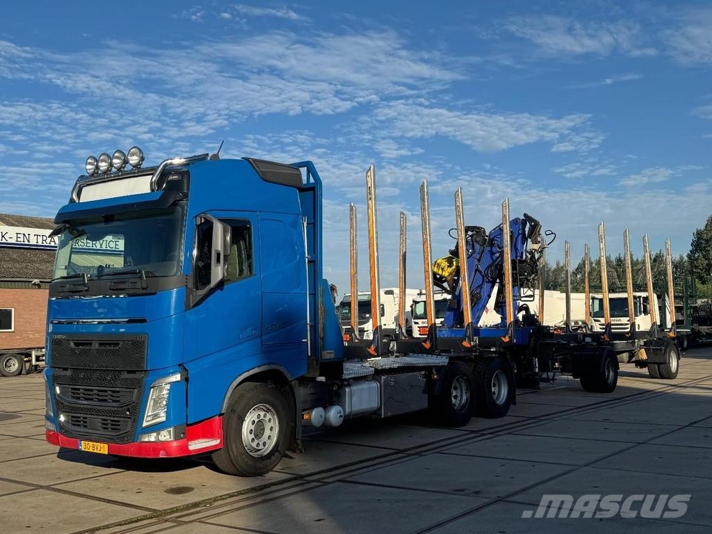Volvo FH 540 6X4 EURO 6 + LOGLIFT F/165ZT + 2 AXLE HANGE Timber trucks